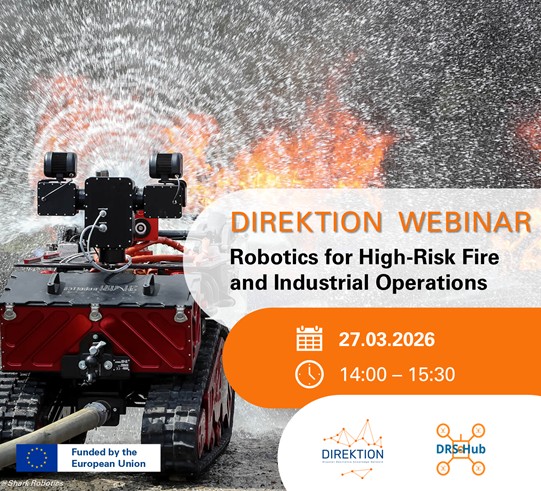 Spletni seminar o uporabi robotike pri posredovanjih gasilcev in drugih posredovalcev