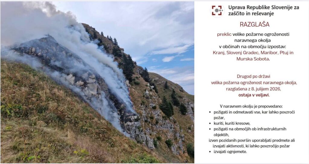 Delni preklic velike požarne ogroženosti